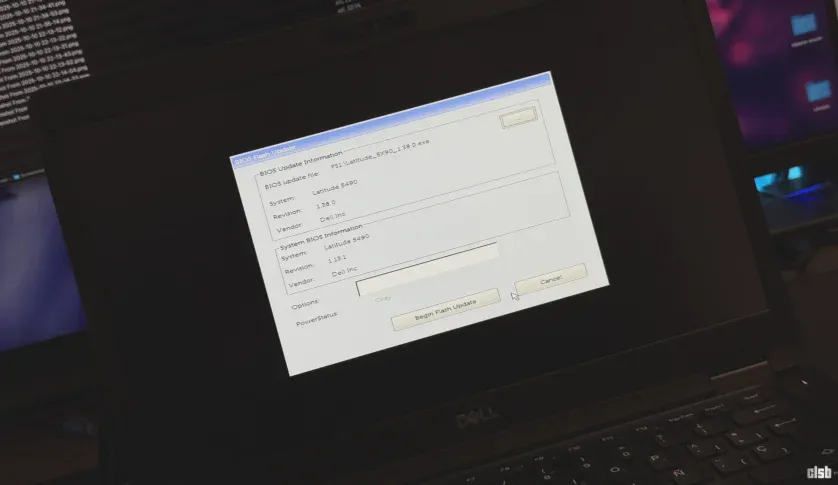 Încercare actualizare de pe stick