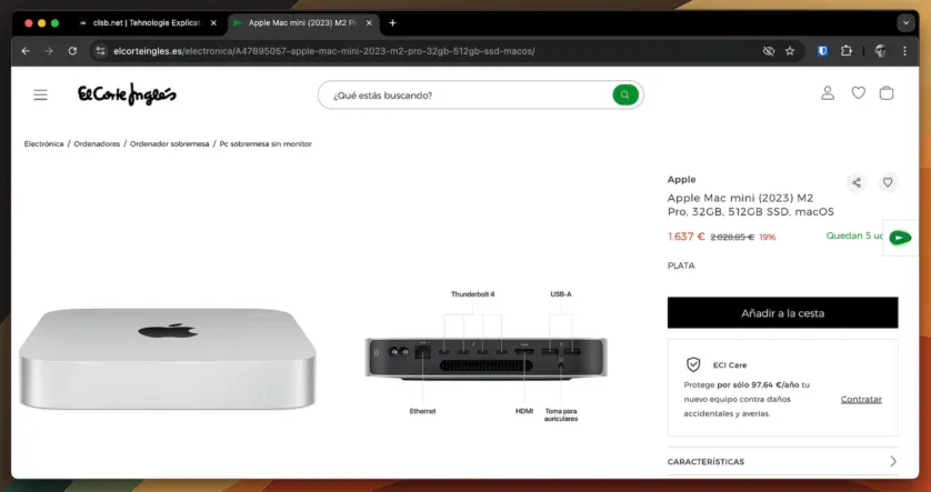 mac Mini M2 Pro cu 32GB de RAM