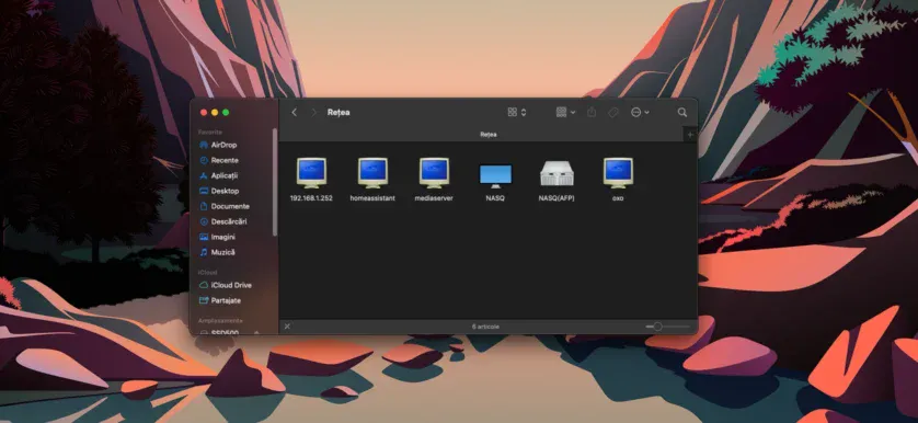 pictograme macOS pentru computerele Windows din rețea