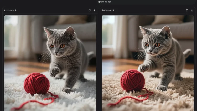 Pisică gri generată de AI - 1