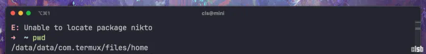 Unable to locate package Nikto