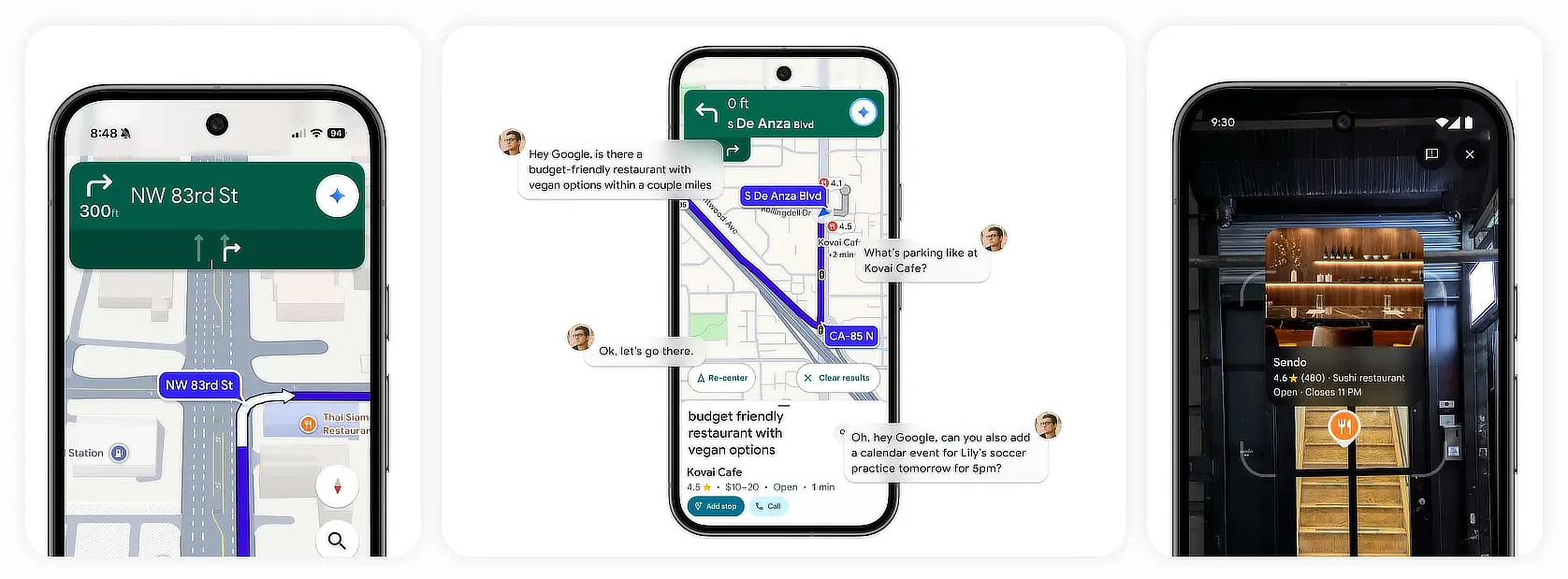 Google Maps cu Gemini