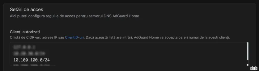 clienti autorizati AdGuard