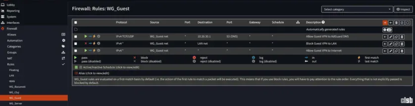 Firewall - Guests - DNS