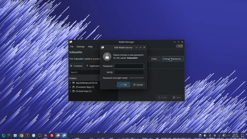 KDE Wallet Manager
