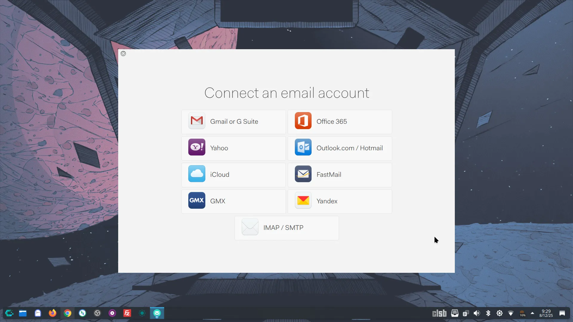 Mailspring - furnizori de servicii de email
