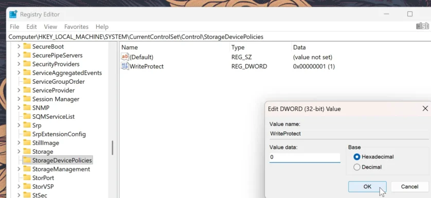 discul este protejat la scriere - writeprotect