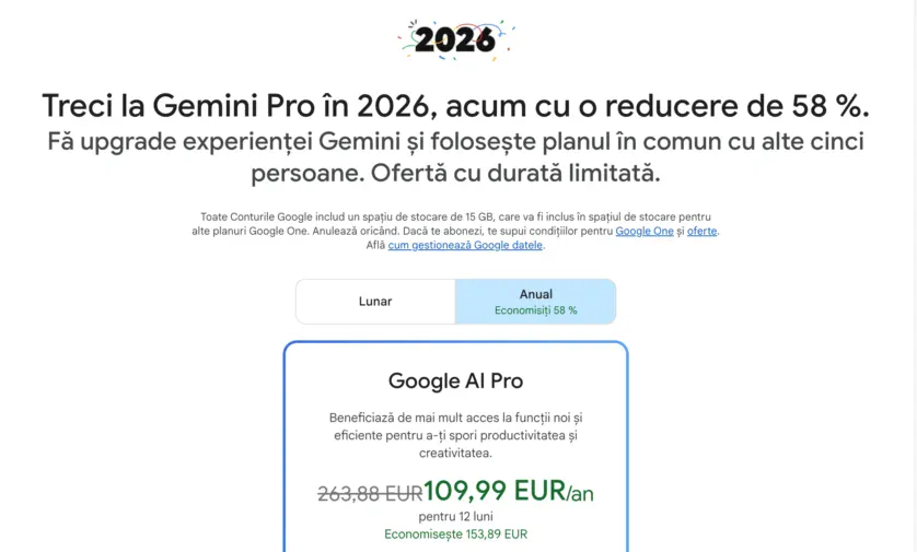Ofertă Google AI Pro
