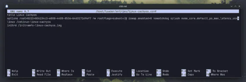 Opțiuni BOOT - Kernel flags