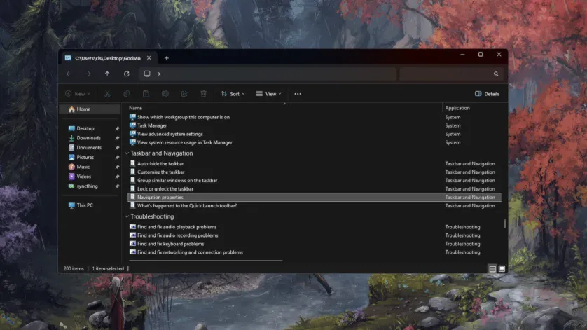 GodMode în Windows 11