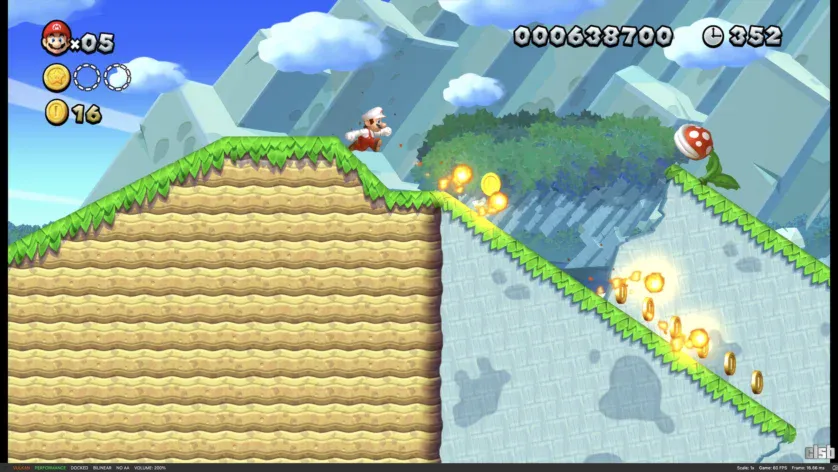 Gameplay Super Mario în Eden Emulator