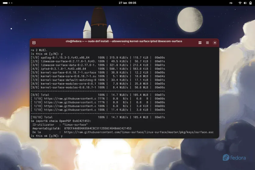 Instalare Kernel Linux-Surface