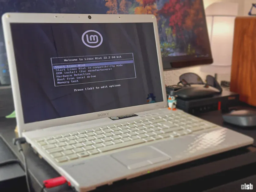 Sony Vaio după mententanță, înainte de instalarea Linux Mint