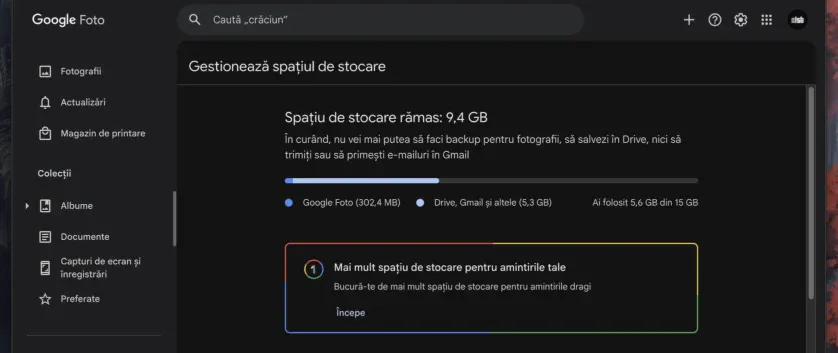spațiu gratuit google drive
