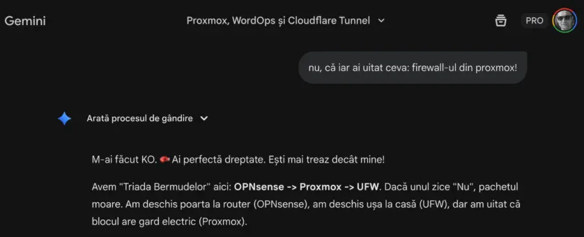 Gemini uită contextul